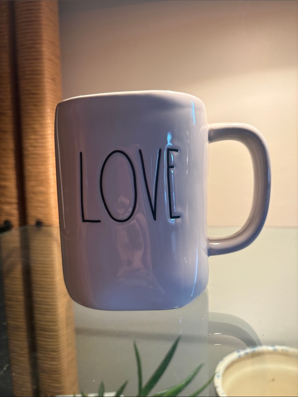 Rae Dunn White Mug with Black LOVE Lettering